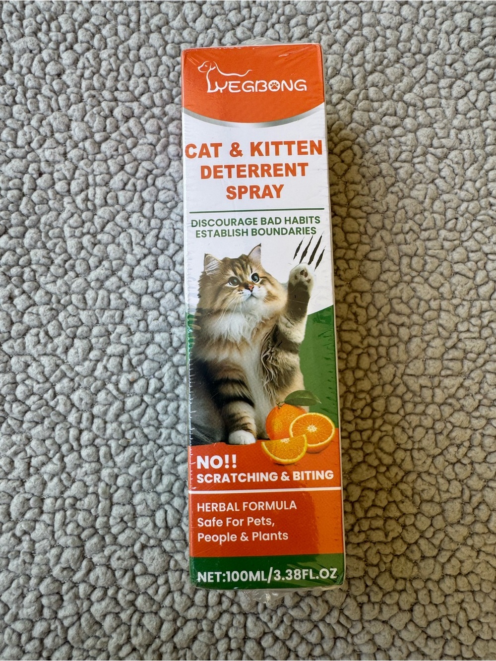 Cat Deterrent Spray Indoor Ourdoor  natural  100 ML/3.38FL.OZ NEW IN BOX - Picture 5 of 8